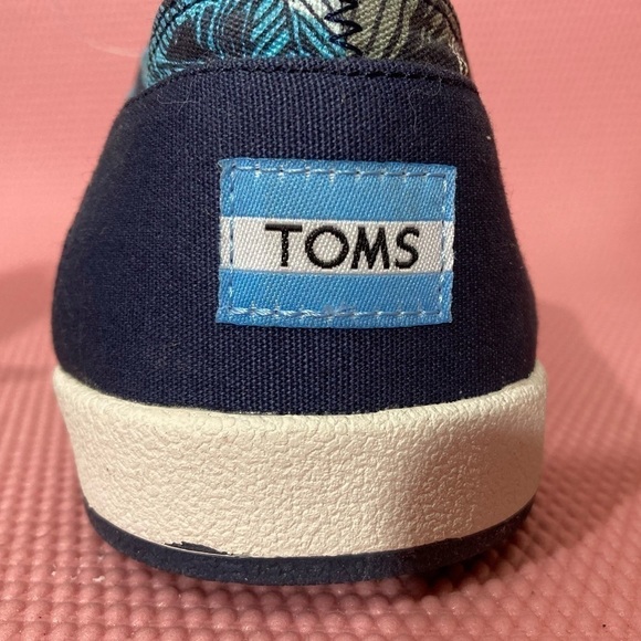 Toms Mens Palm Leaf Pattern Multi Colored Lace Up Casual Sneaker Shoes - Sz 11.5 - Picture 13 of 13